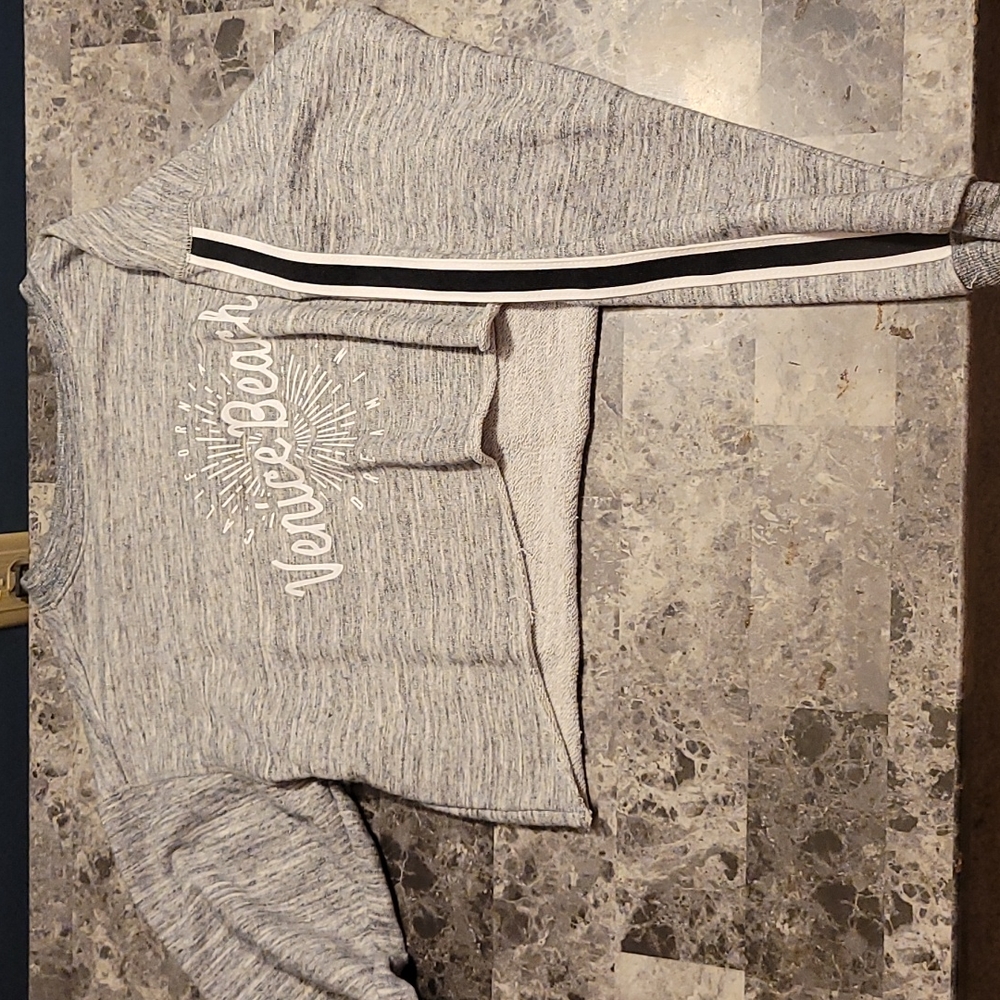 Cropped long sleeve venice beach t shirt